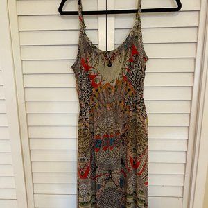 Mulit colored / Small Strappy Dress/ you can see through after your knees